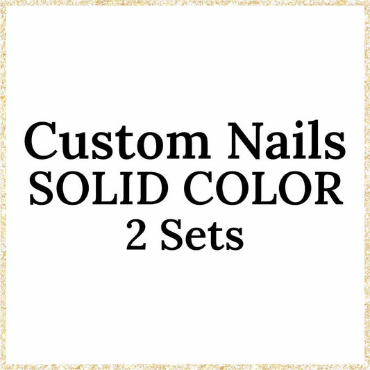 Custom Nails Solid Color 2 Sets